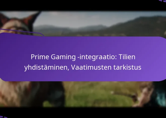 Prime Gaming -integraatio: Tilien yhdistäminen, Vaatimusten tarkistus