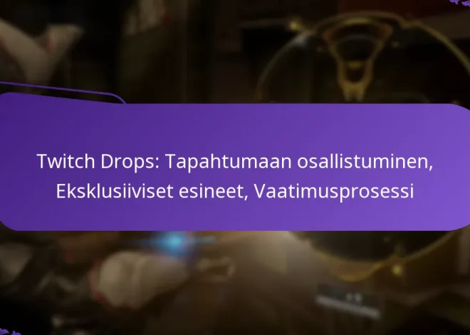 Twitch Drops: Tapahtumaan osallistuminen, Eksklusiiviset esineet, Vaatimusprosessi