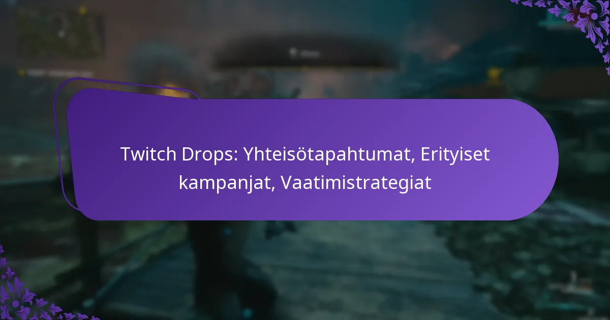 Twitch Drops: Yhteisötapahtumat, Erityiset kampanjat, Vaatimistrategiat