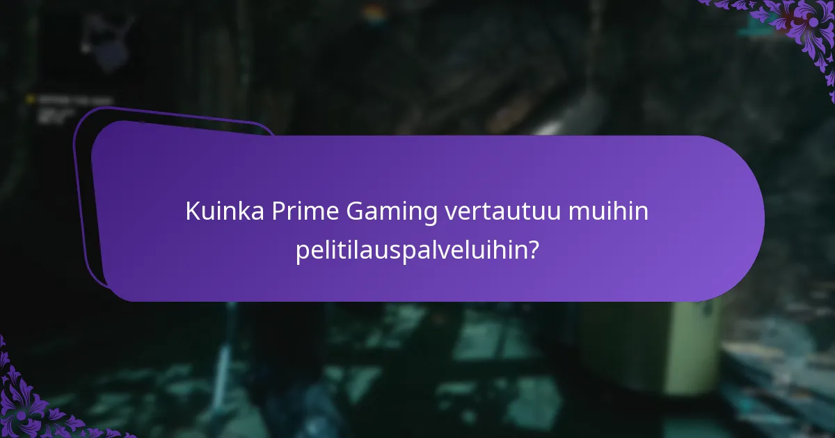 Kuinka hallita Prime Gaming -tilisi asetuksia?
